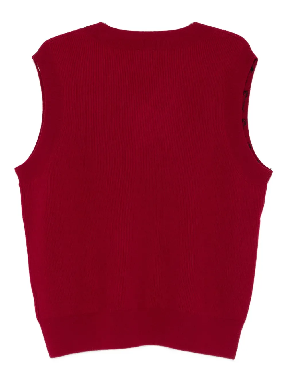 Glass Cypress v-neck sweater - Rood