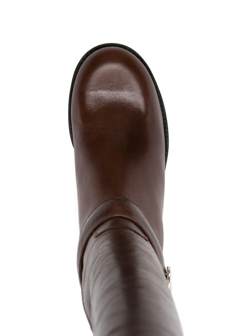 Coperni Leather Over-the-knee Boots In Brown
