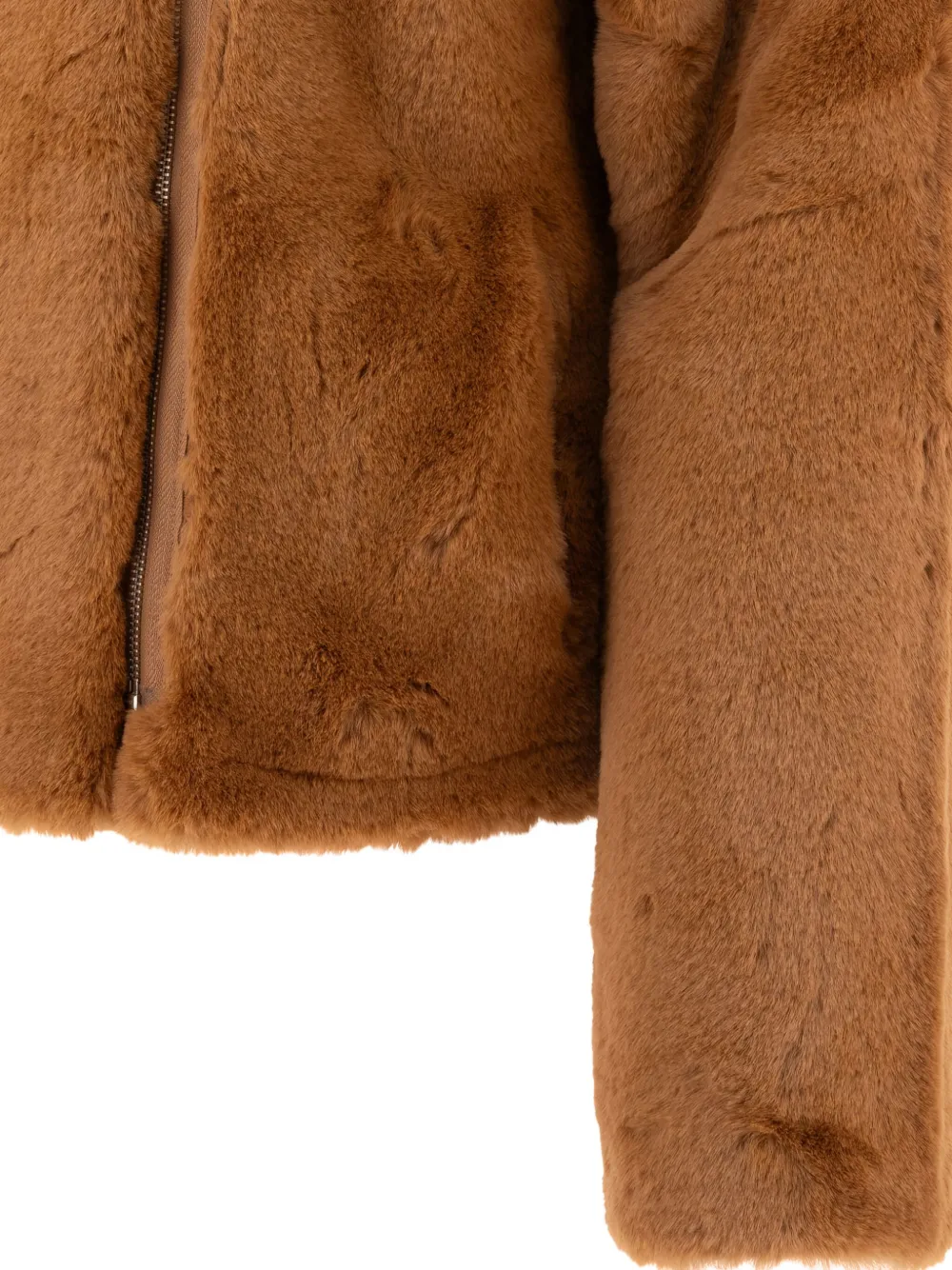 Apparis asymmetrical zip-fastening jacket Bruin
