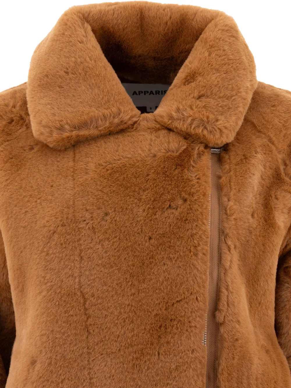 Apparis asymmetrical zip-fastening jacket Bruin