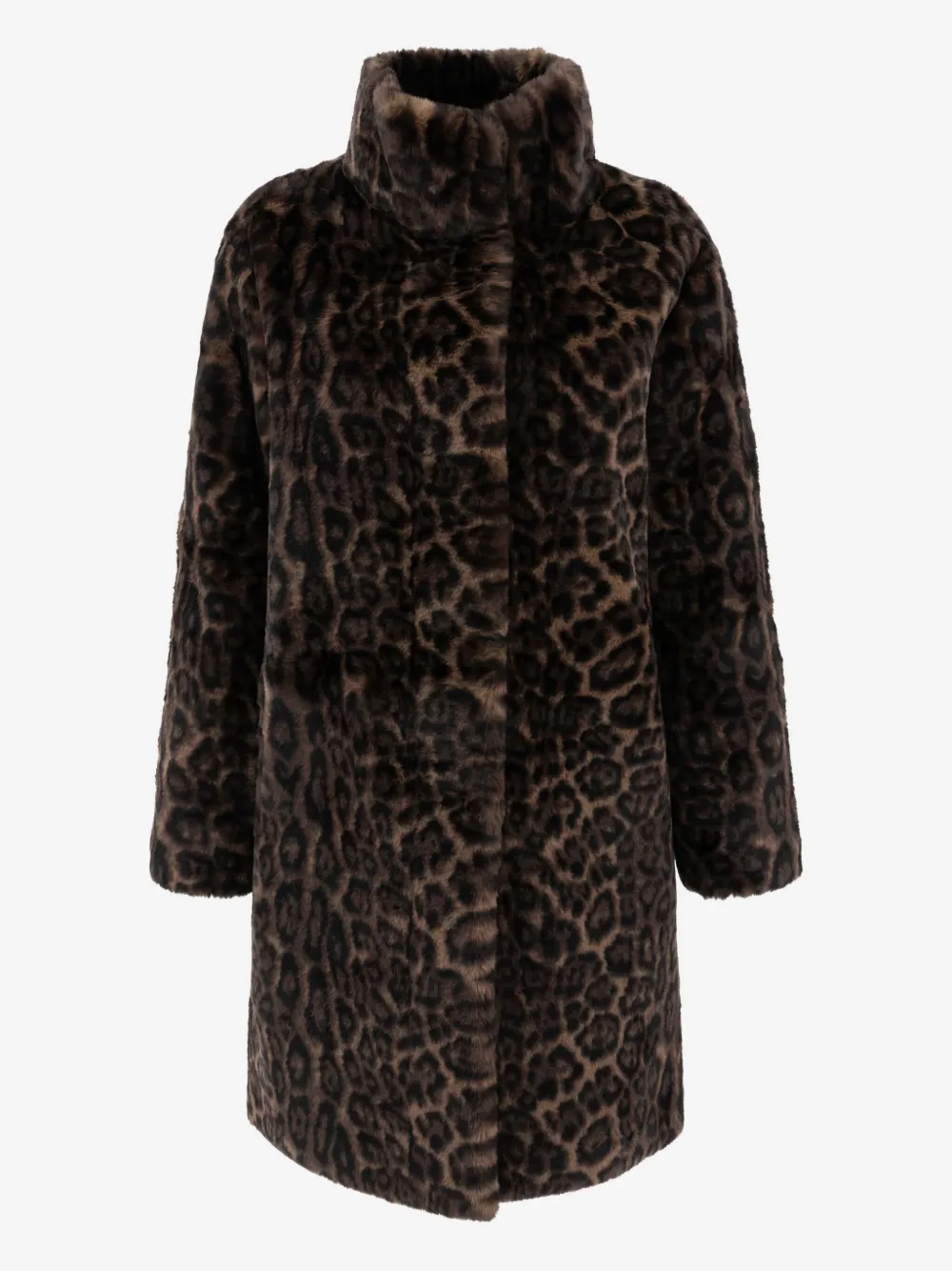 Apparis leopard-pattern coat | Brown | Image 1