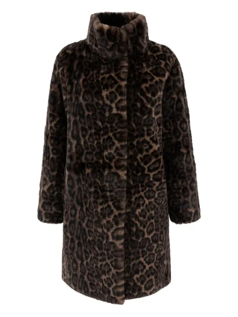 Apparis leopard-pattern coat