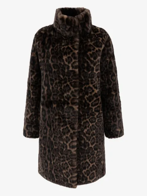 Apparis abrigo con motivo de leopardo
