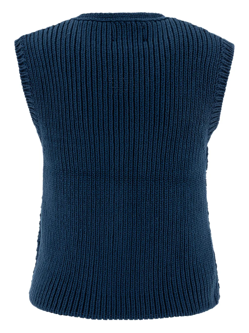 Filson Jacquard-knitted Vest With Floral Pattern In Blue