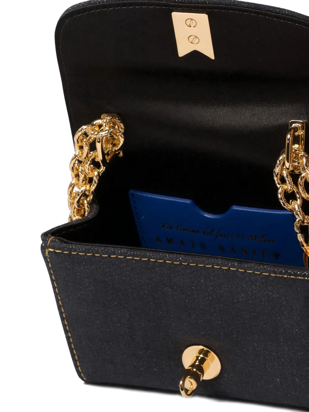 Amato Daniele Denim Mini Bag In Blue