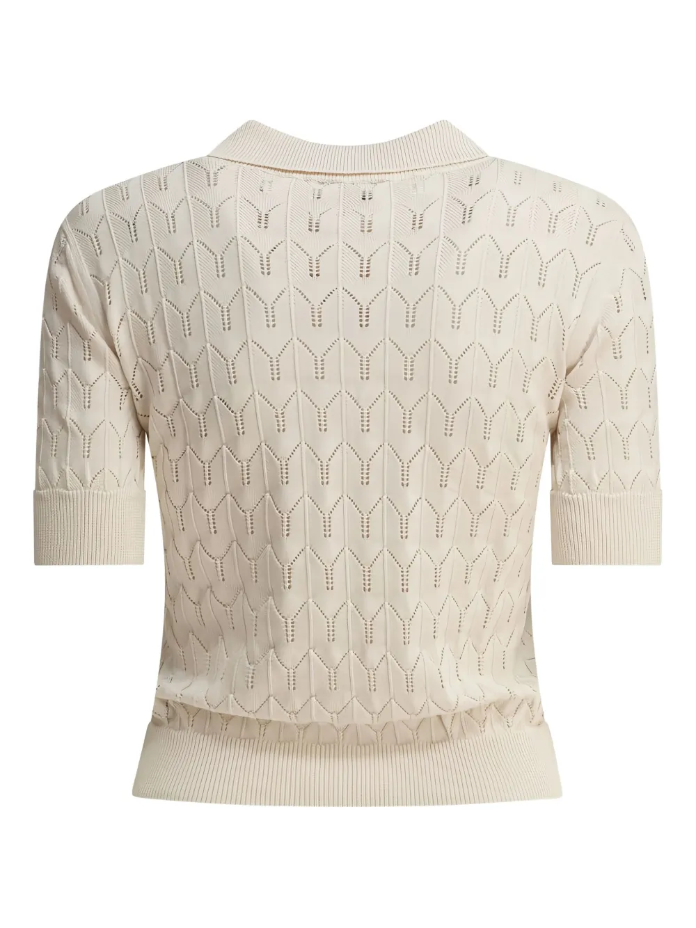 RAKKI chevron-pattern polo top | Polo Tops | Image 2