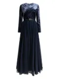 Elie Saab belted dress - Blue