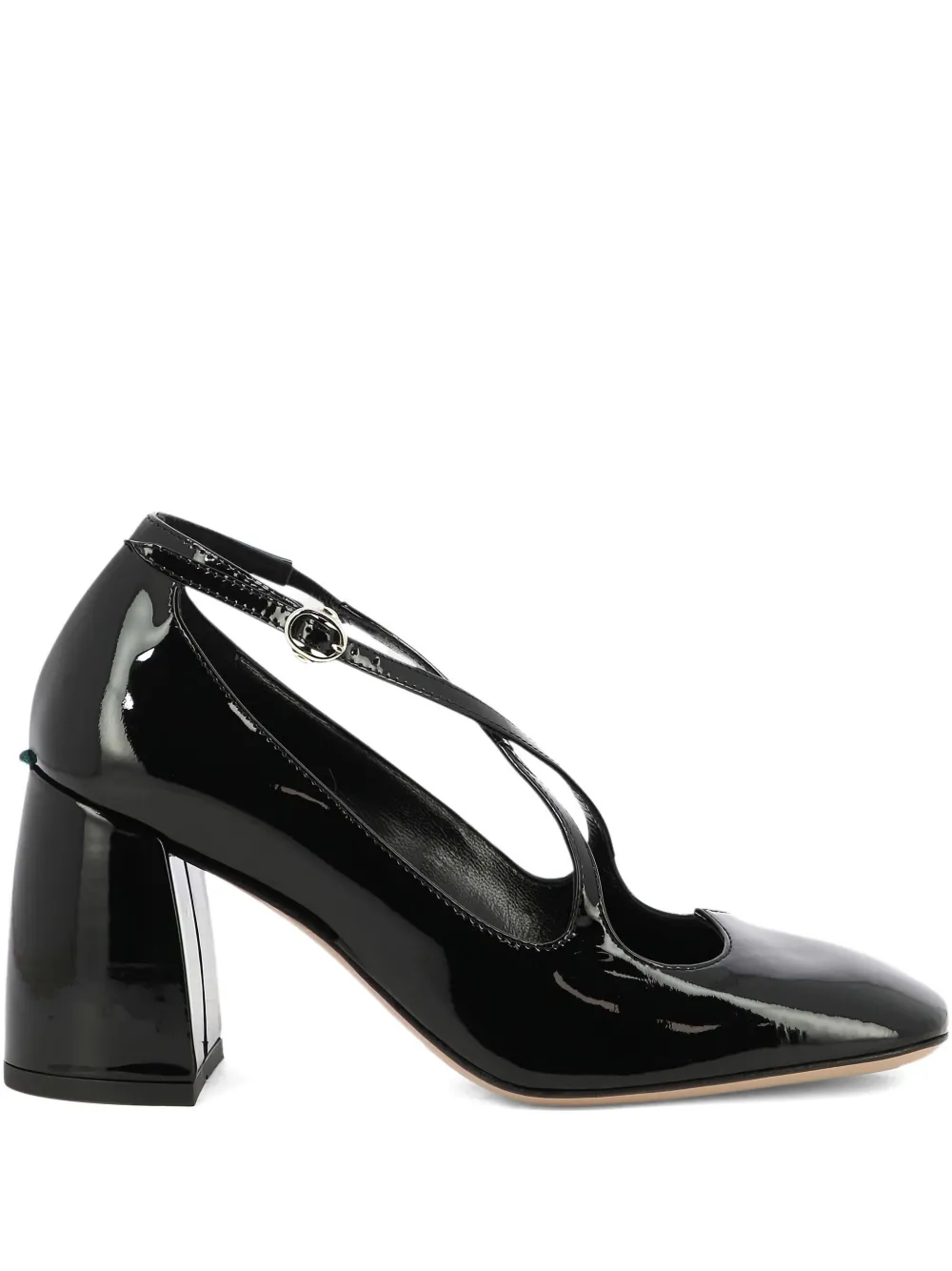 A.Bocca Two For Love leather cross-strap pumps Black