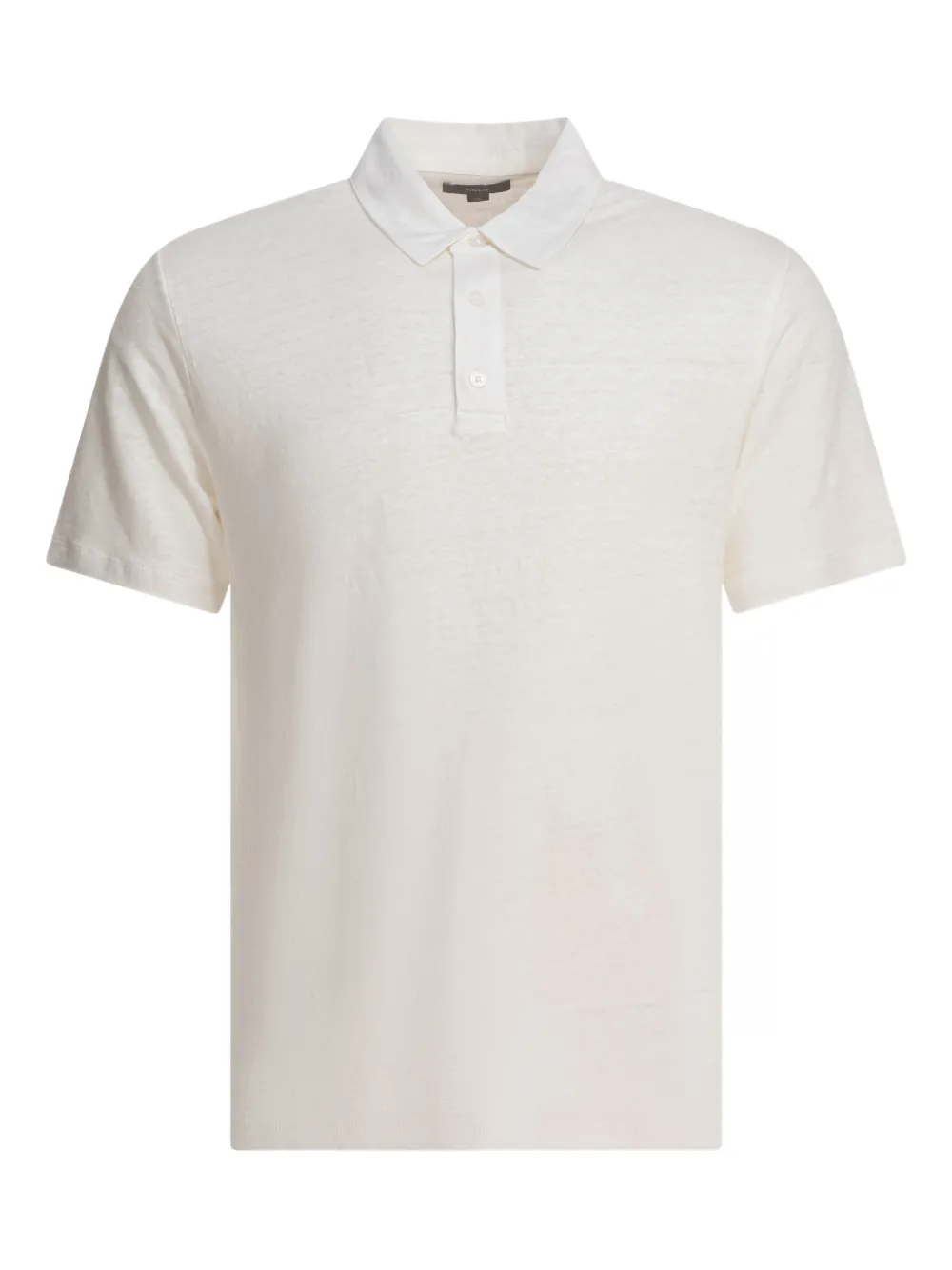 Vince Linnen poloshirt Wit