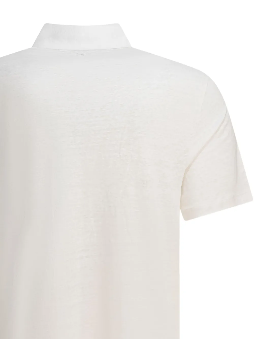Vince Linnen poloshirt Wit