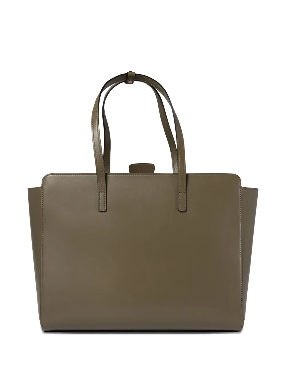 Hidesins Flap-detail Leather Tote Bag In Green