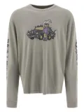 Brain Dead Bio Dog graphic-print long-sleeve T-shirt - Green