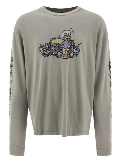 Brain Dead Bio Dog graphic-print long-sleeve T-shirt