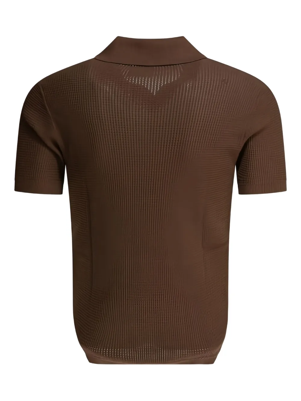 RAKKI waffle-knit polo shirt | Image 2