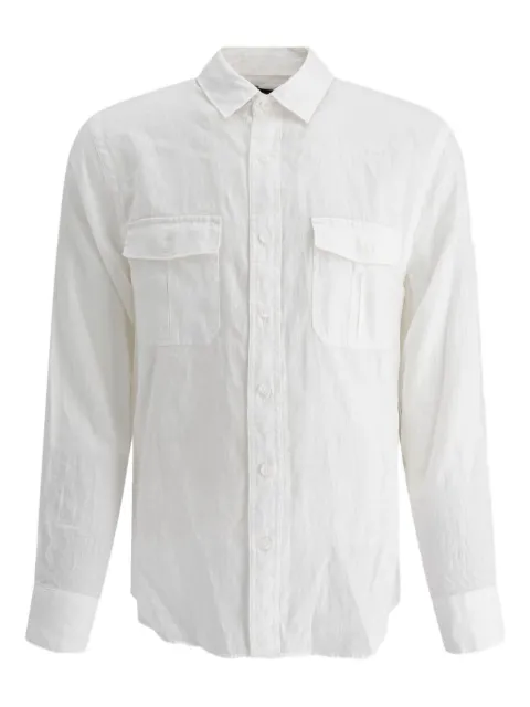 Vince double-pocket linen shirt