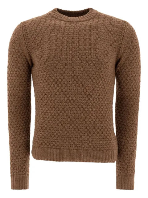 RAKKI textured crew-neck sweater