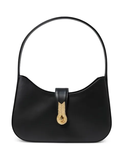 amato daniele embellished-clasp leather shoulder bag