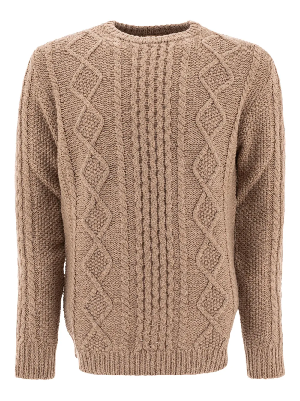 cable-knit merino wool sweater