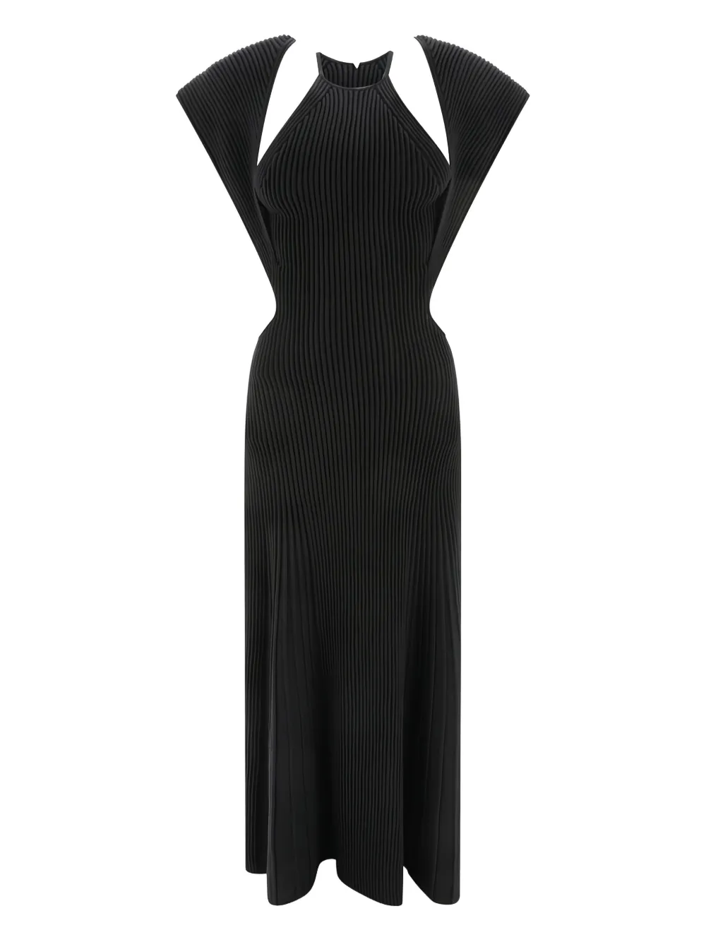 Chloé ribbed cut-out maxi dress - Black