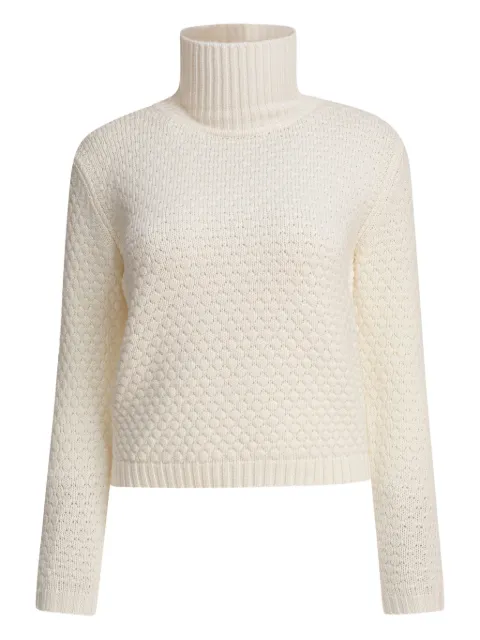 RAKKI roll-neck textured wool sweater