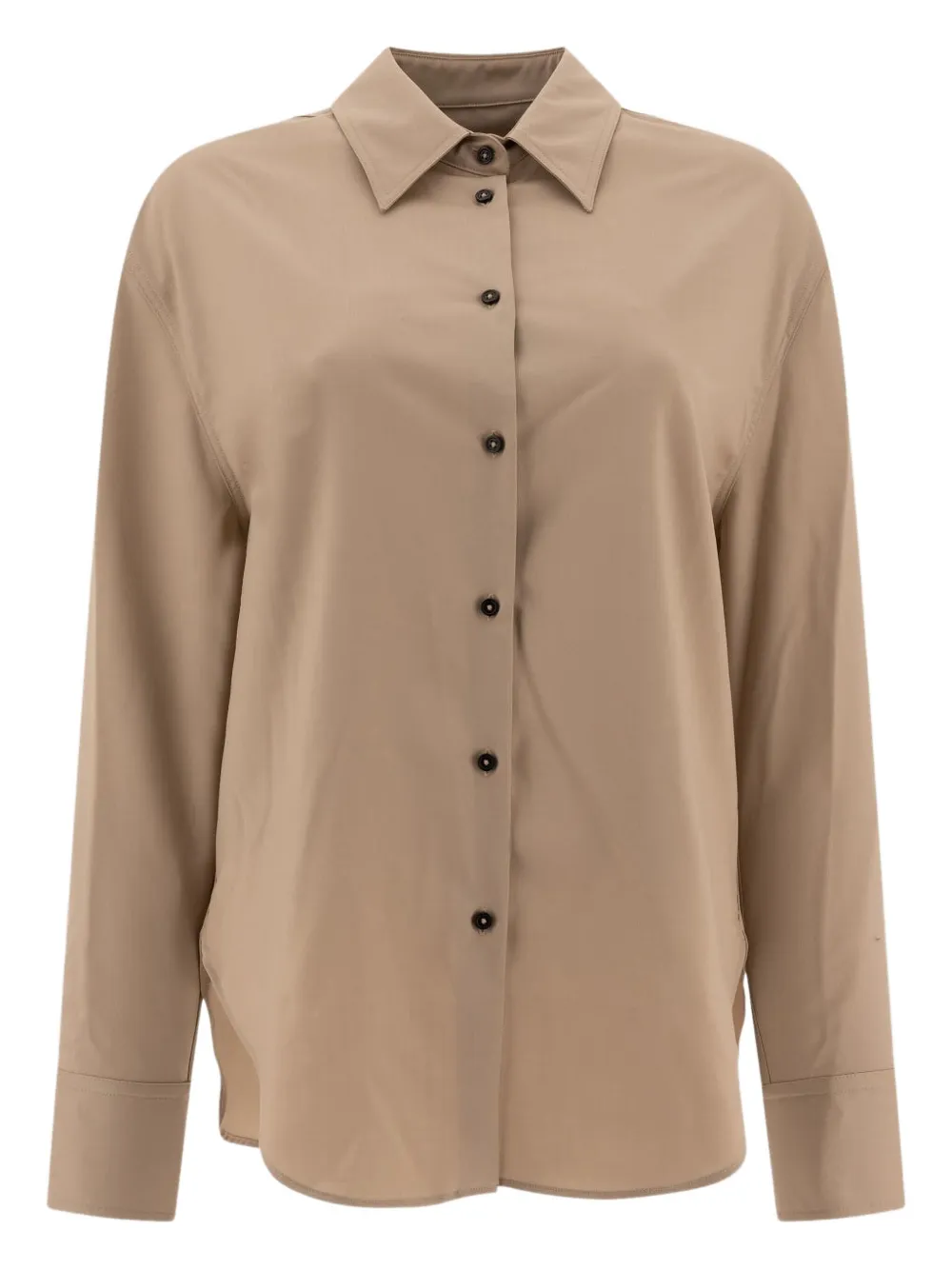 Loulou Studio Eliana Classic-collar Buttoned Shirt In Neutral