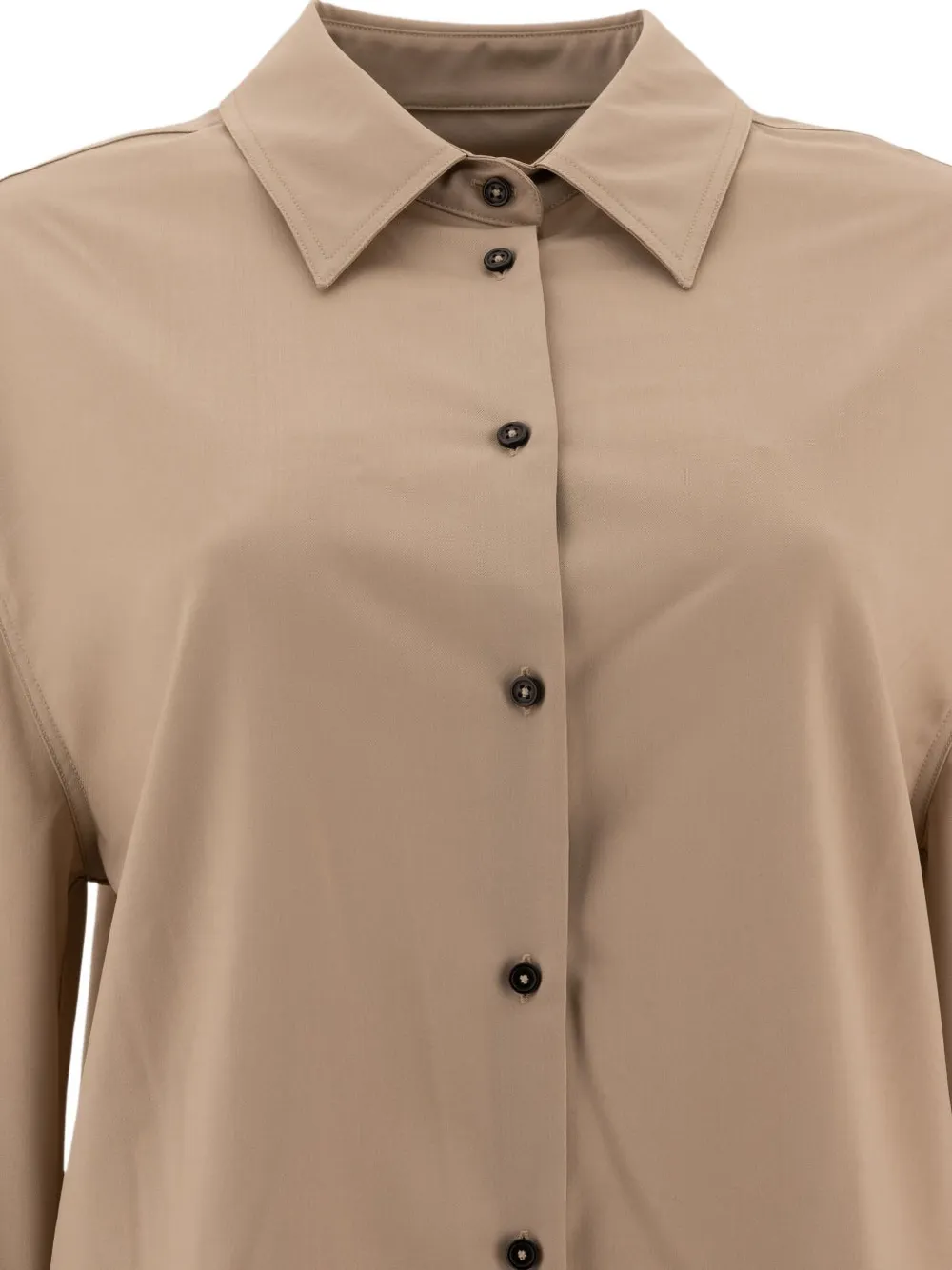Loulou Studio Eliana Classic-collar Buttoned Shirt In Neutral