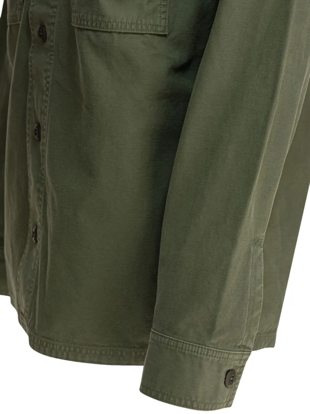 Filson Double-pocketed Cotton Shirt In Green