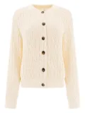 Loulou Sean textured button cardigan - Neutrals