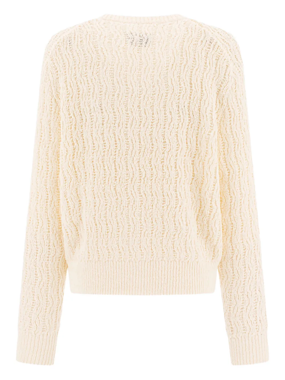 Loulou Sean textured button cardigan Beige