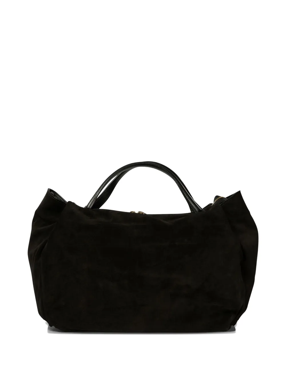 Avenue 67 Suede Leather Tote Bag In Black