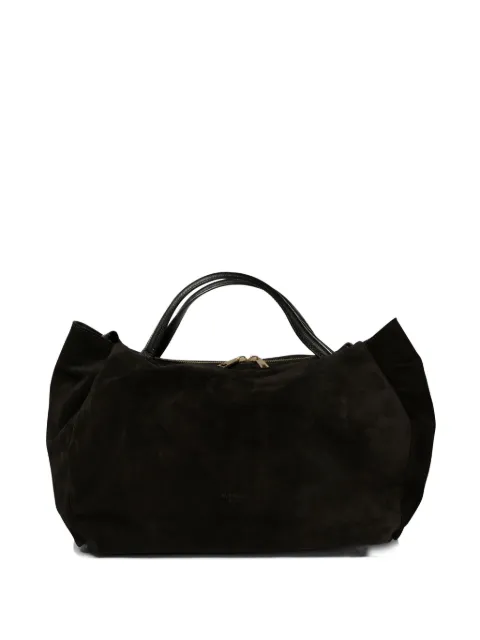 avenue 67 suede leather tote bag