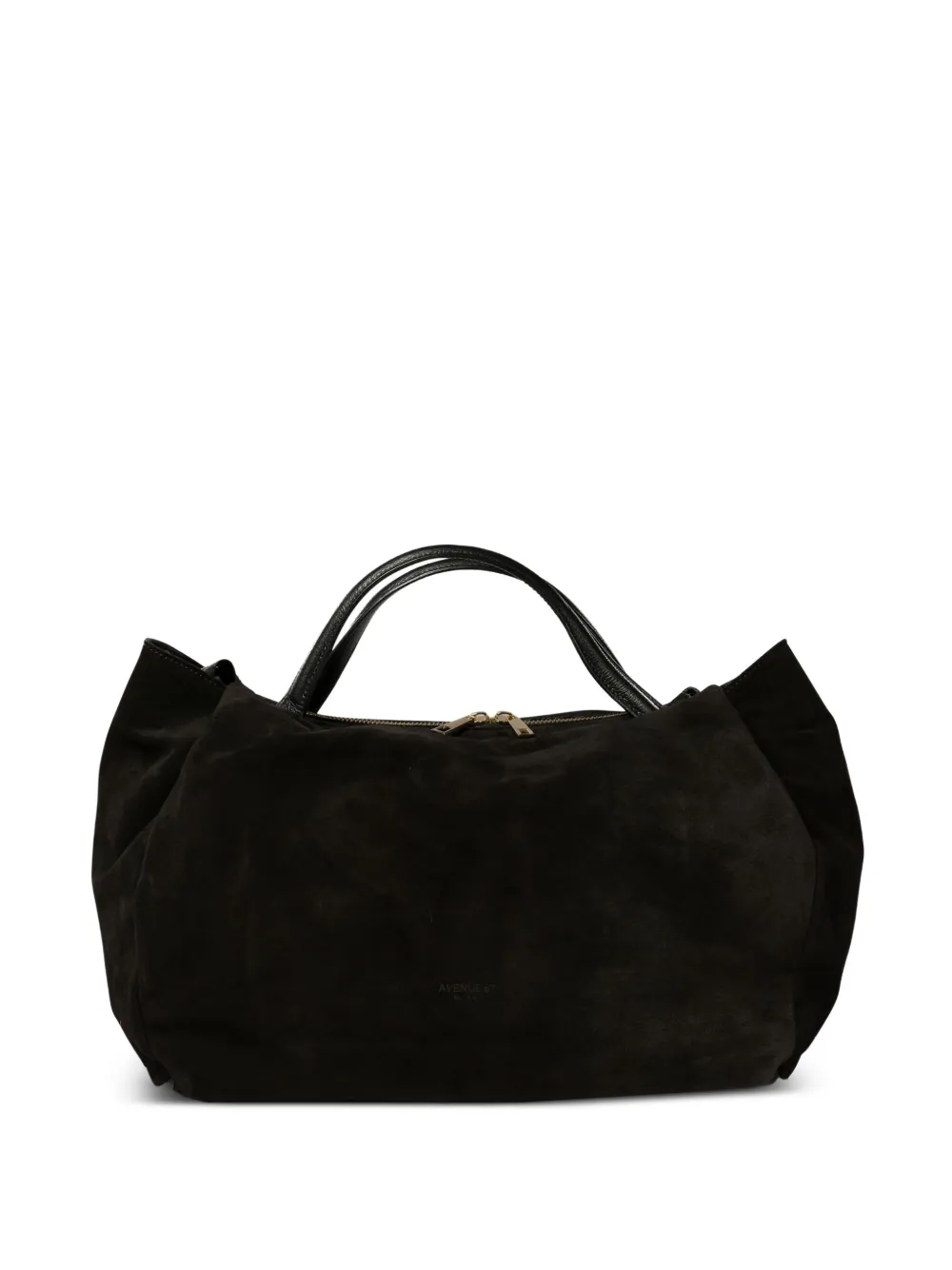 suede leather tote bag