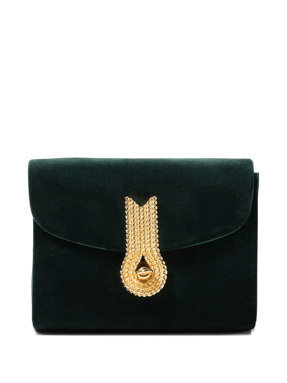 Amato Daniele Embellished Chain-strap Shoulder Bag In Green