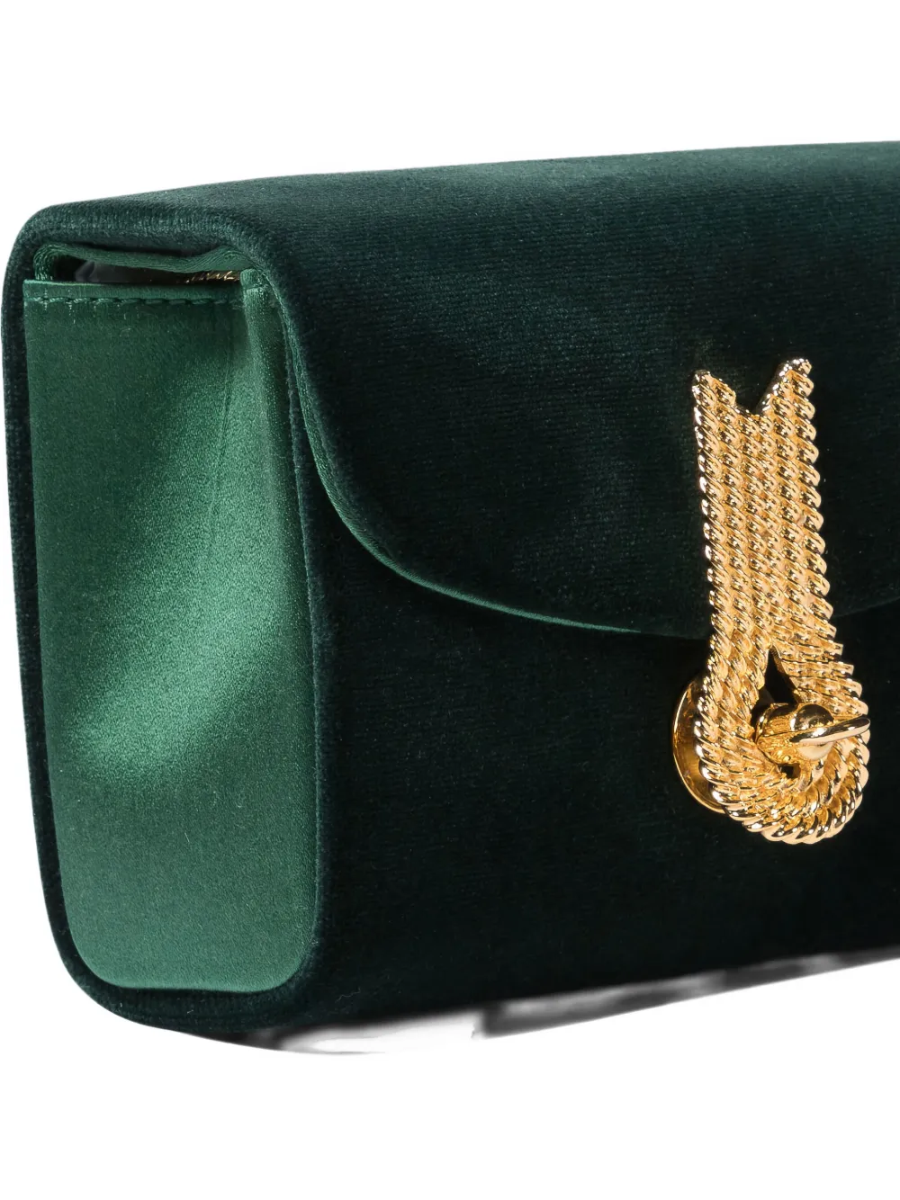 Amato Daniele Embellished Chain-strap Shoulder Bag In Green