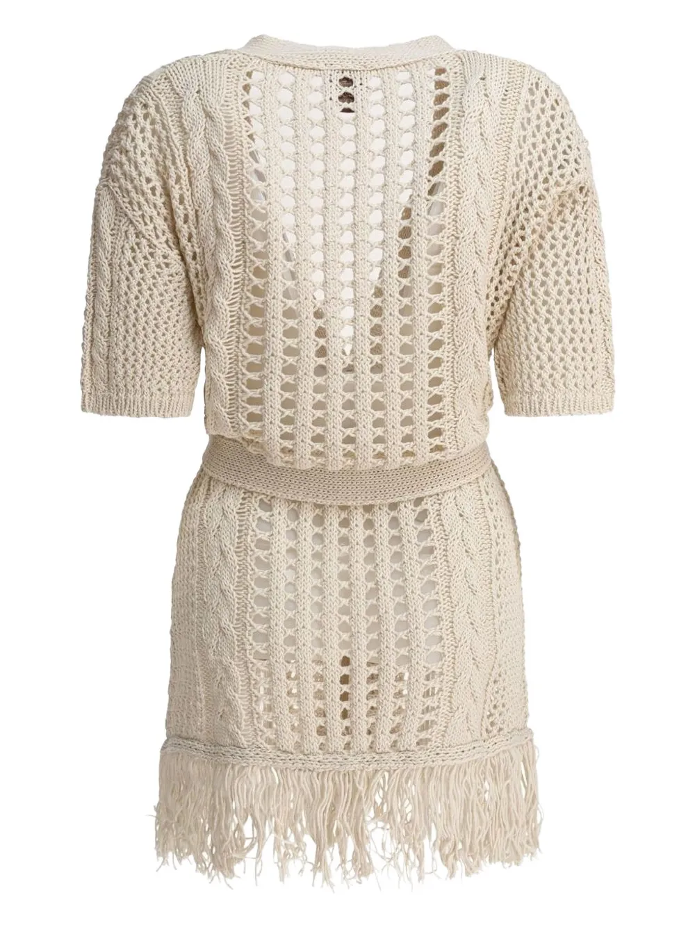 RAKKI fringe-trimmed belted cardigan | Cardigans | Image 2