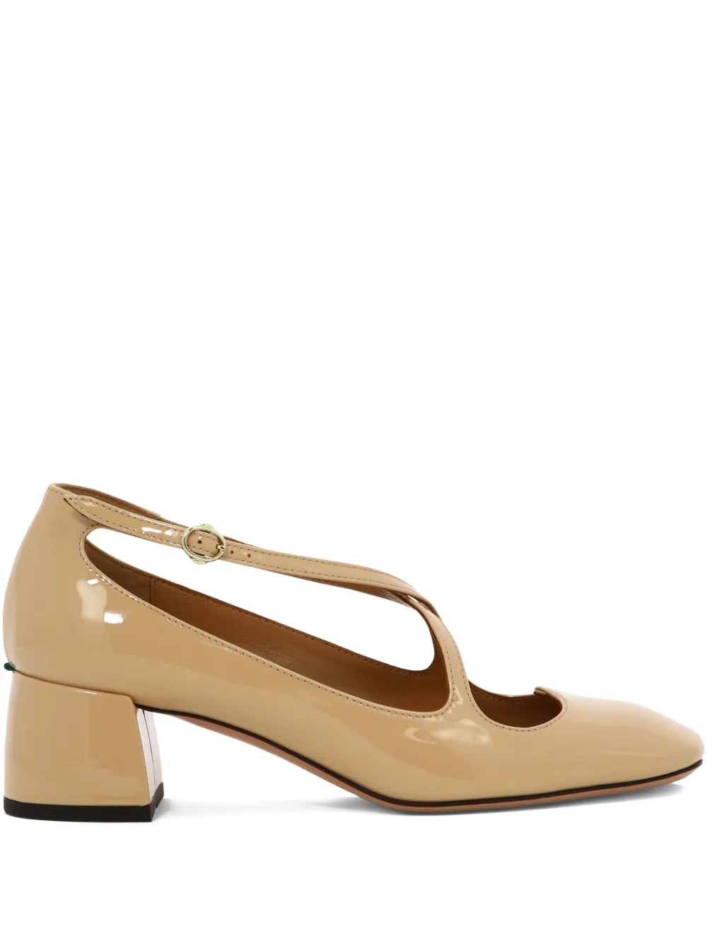 A.Bocca 45mm cross-strap pumps Neutrals
