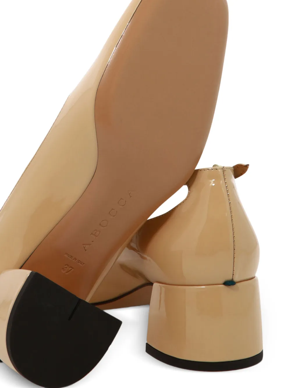 A.Bocca 45mm cross-strap pumps Neutrals