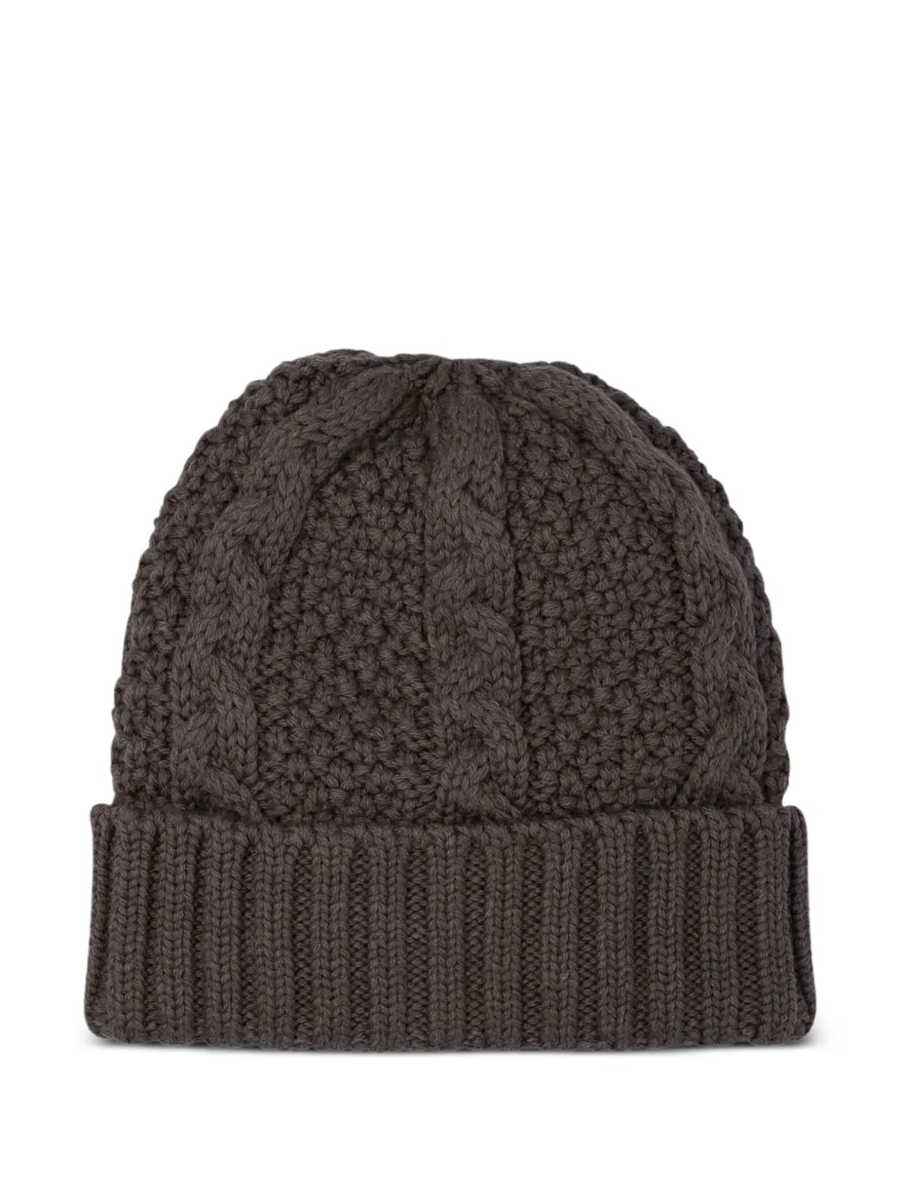 Rakkì Cable-knit Beanie In Brown