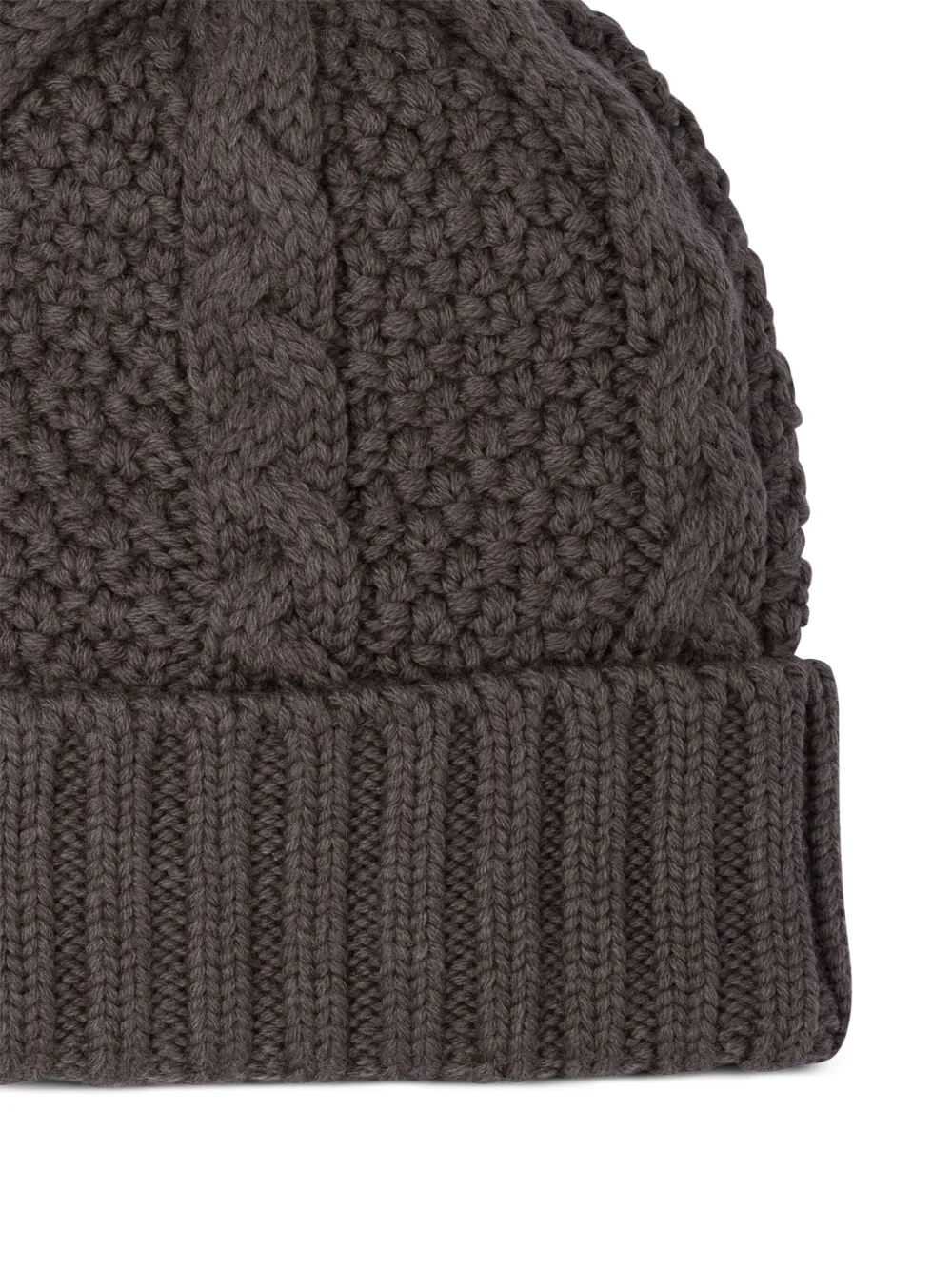  Rakki Cable-knit Beanie - Brown 