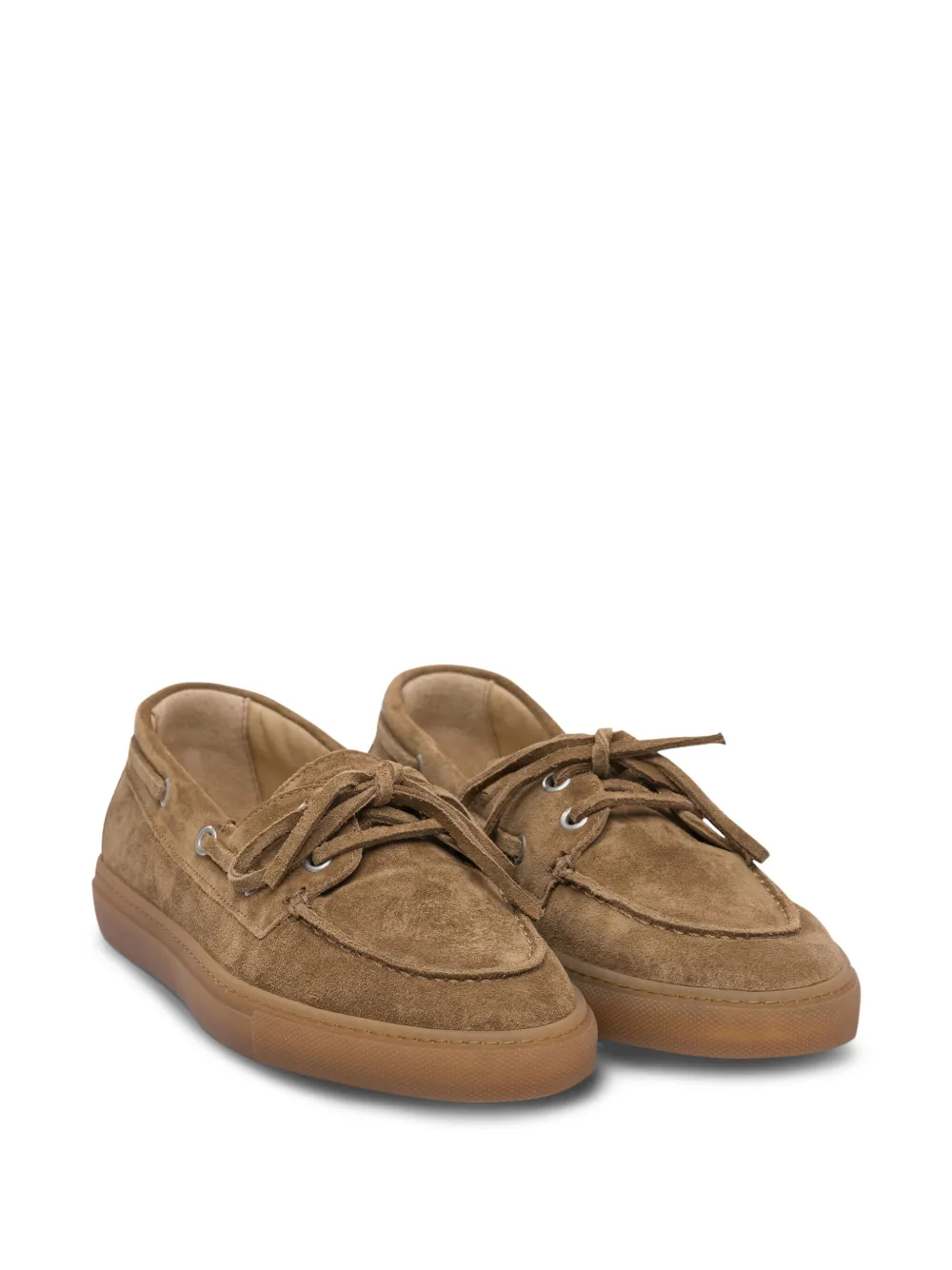 Copenhagen Suede Lace-up Loafers In Brown