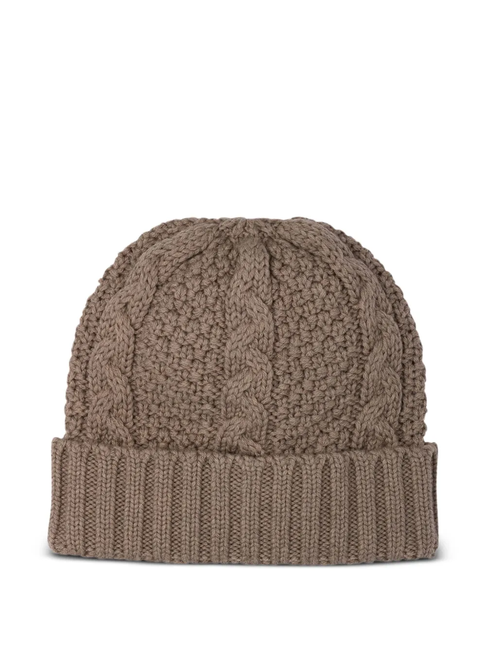 RAKKI cable-knit beanie | Brown | Image 1