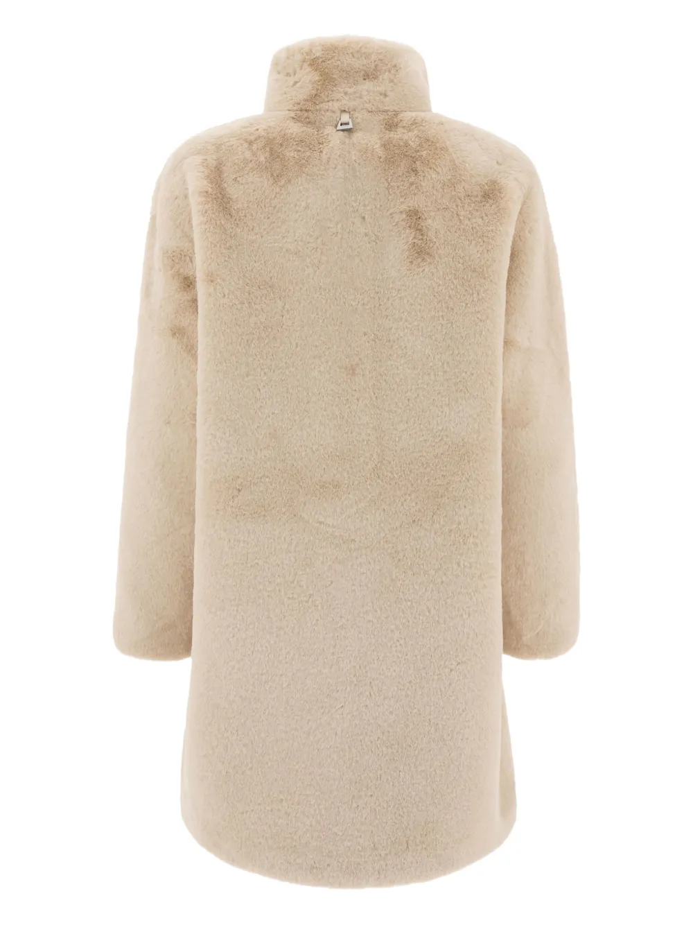 Apparis Blair jas van imitatiebont met hoge hals Beige