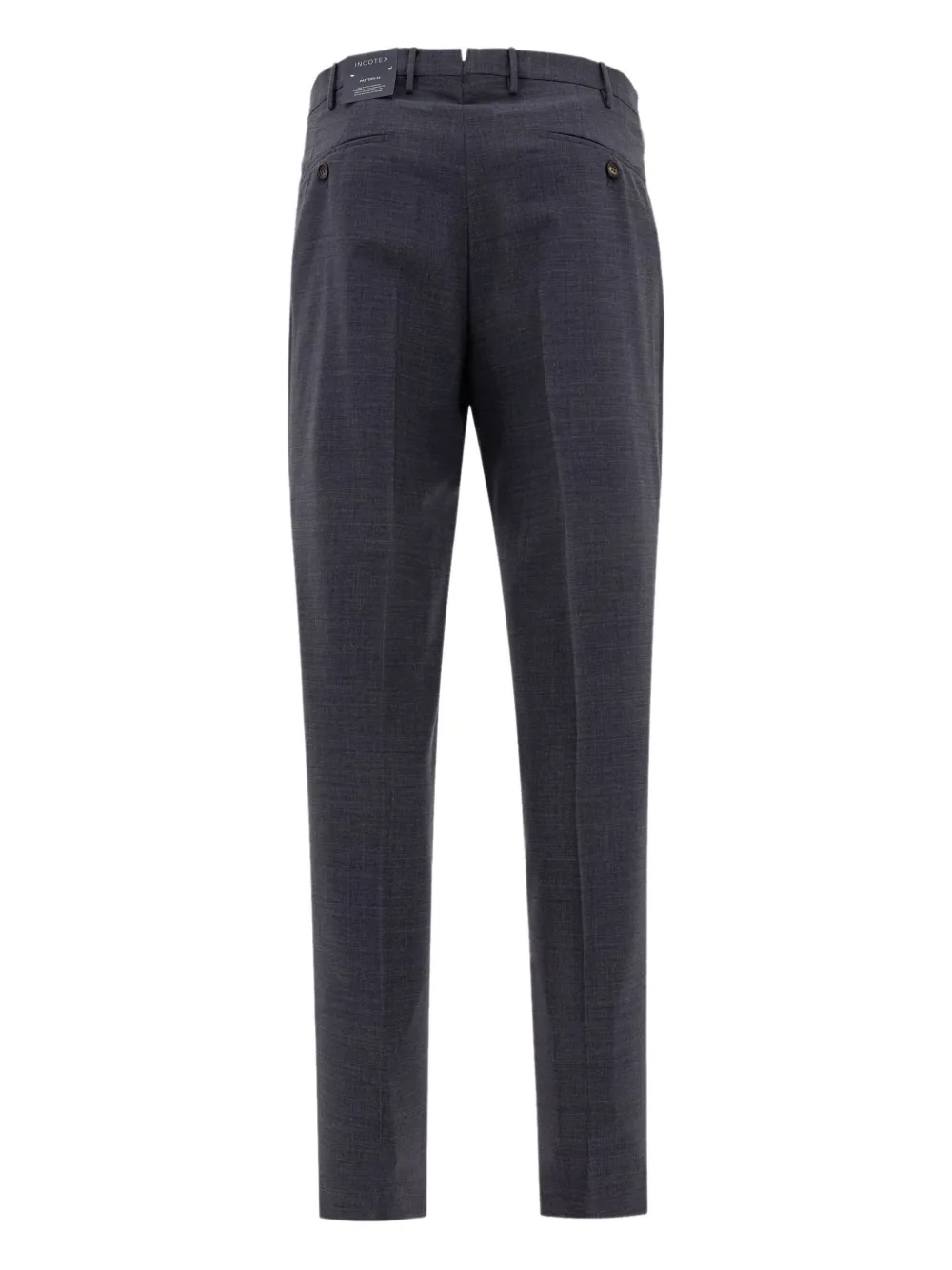Incotex Pantalon met geplooide voorkant - Grijs
