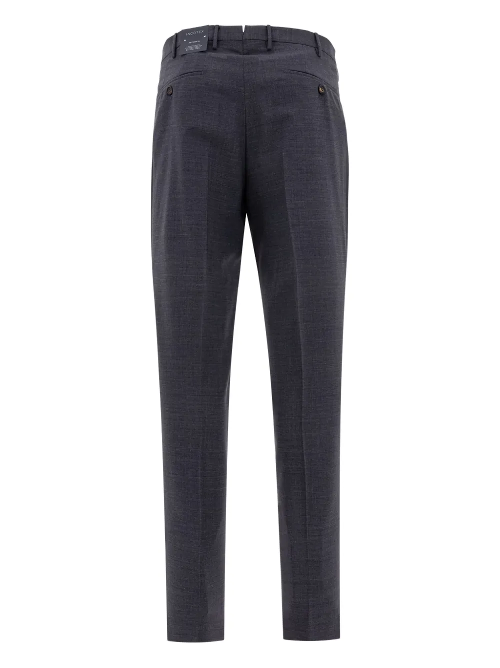 Incotex Tailored Grey Trousers With Subtle Pleats In Gray