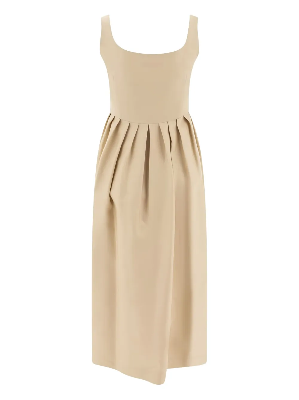 SANDBEIGE square-neck pleated dress | Evening Dresses | Image 2