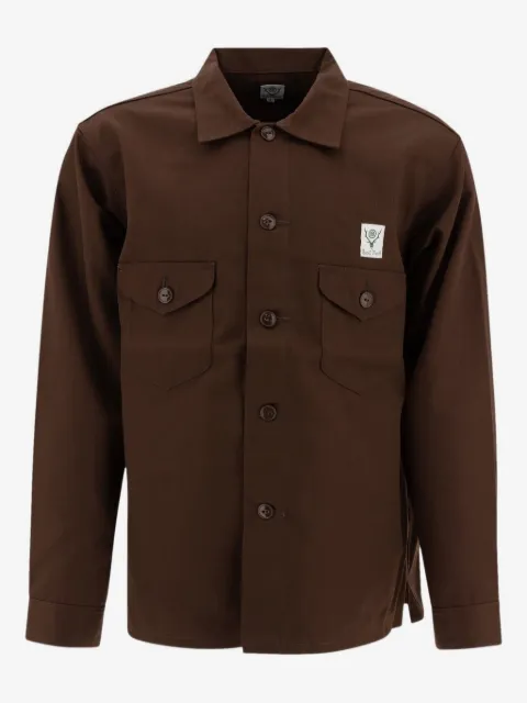 SOUTH2 WEST8 button-down chest-pocket shirt jacket