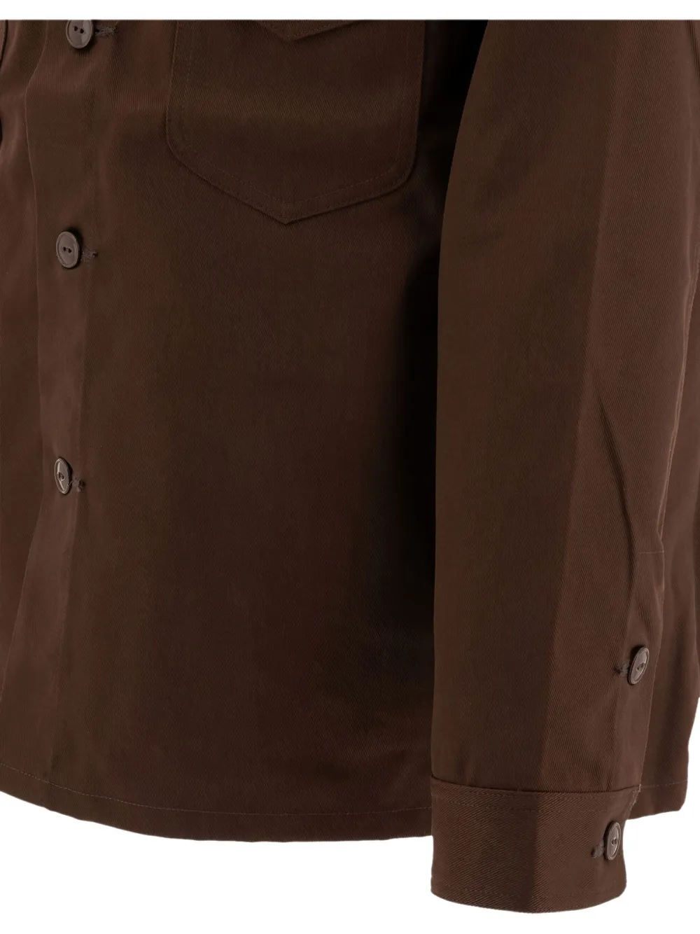 SOUTH2 WEST8 Button-down shirtjack met borstzak Bruin