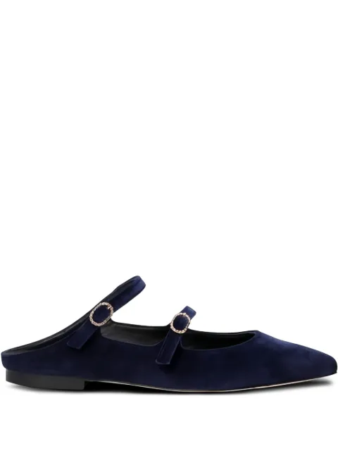 amato daniele velvet buckled mules