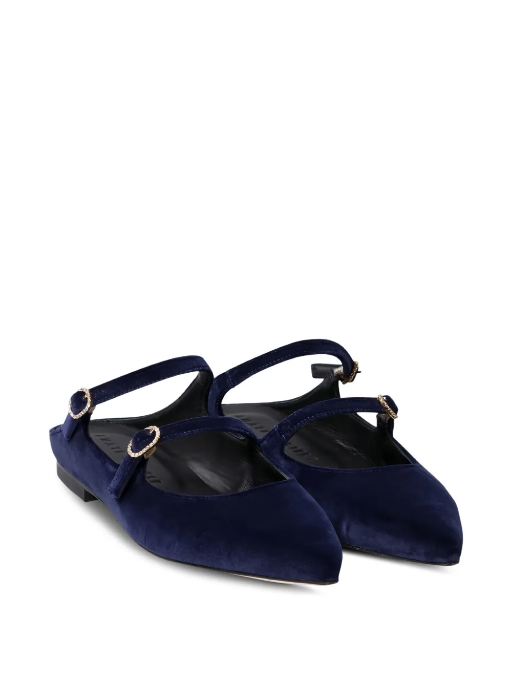 amato daniele velvet buckled mules | Flat Mules | Image 2