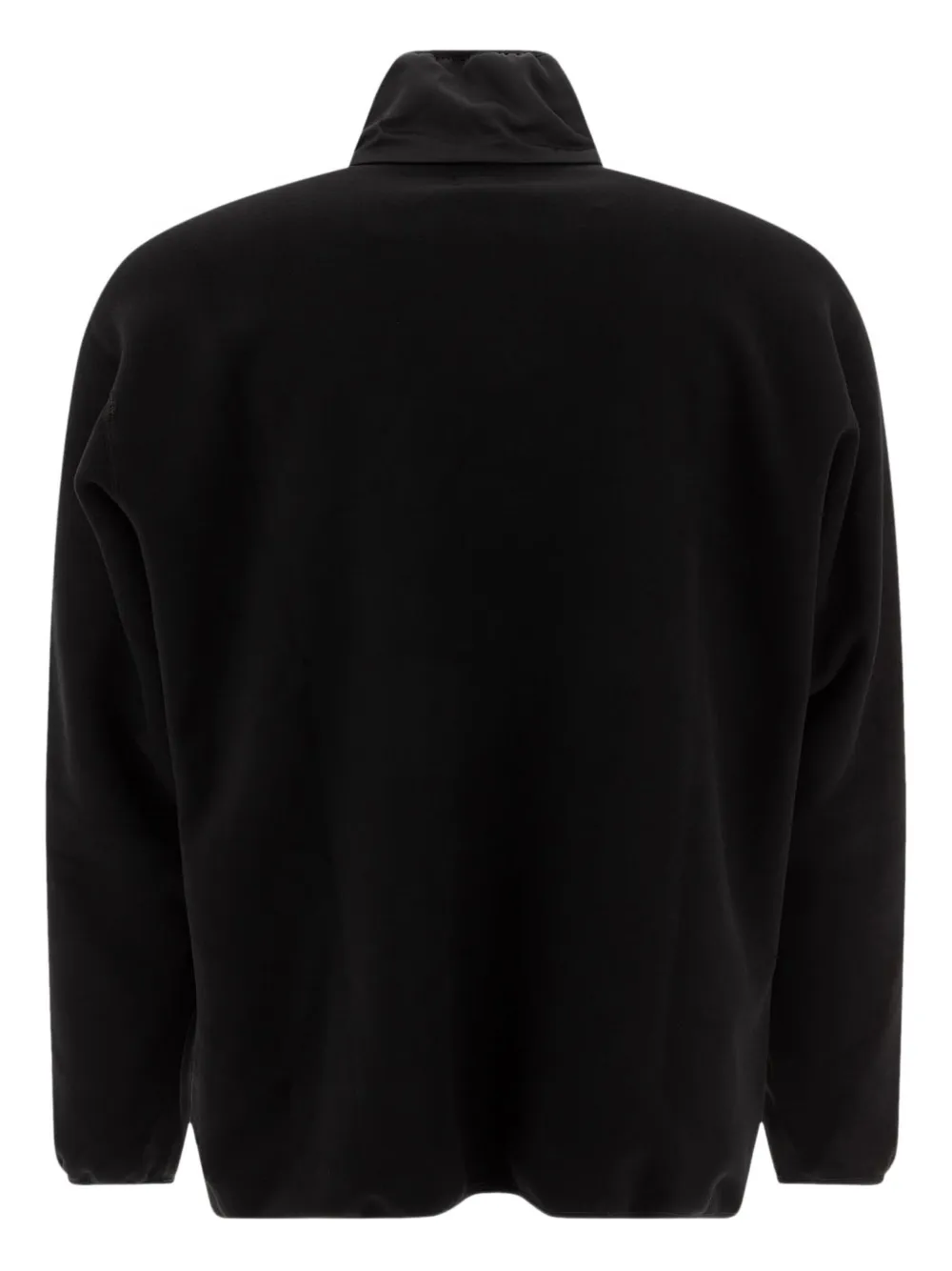 SOUTH2 WEST8 logo-patch zip-front fleece jacket Zwart